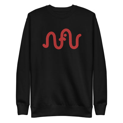 Embroidered Classic Logo Crewneck (Red)