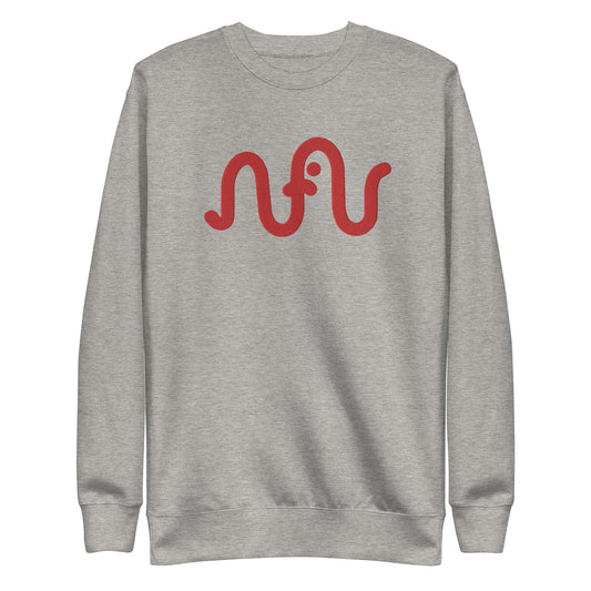 Embroidered Classic Logo Crewneck (Red)