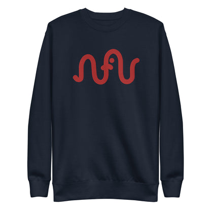 Embroidered Classic Logo Crewneck (Red)